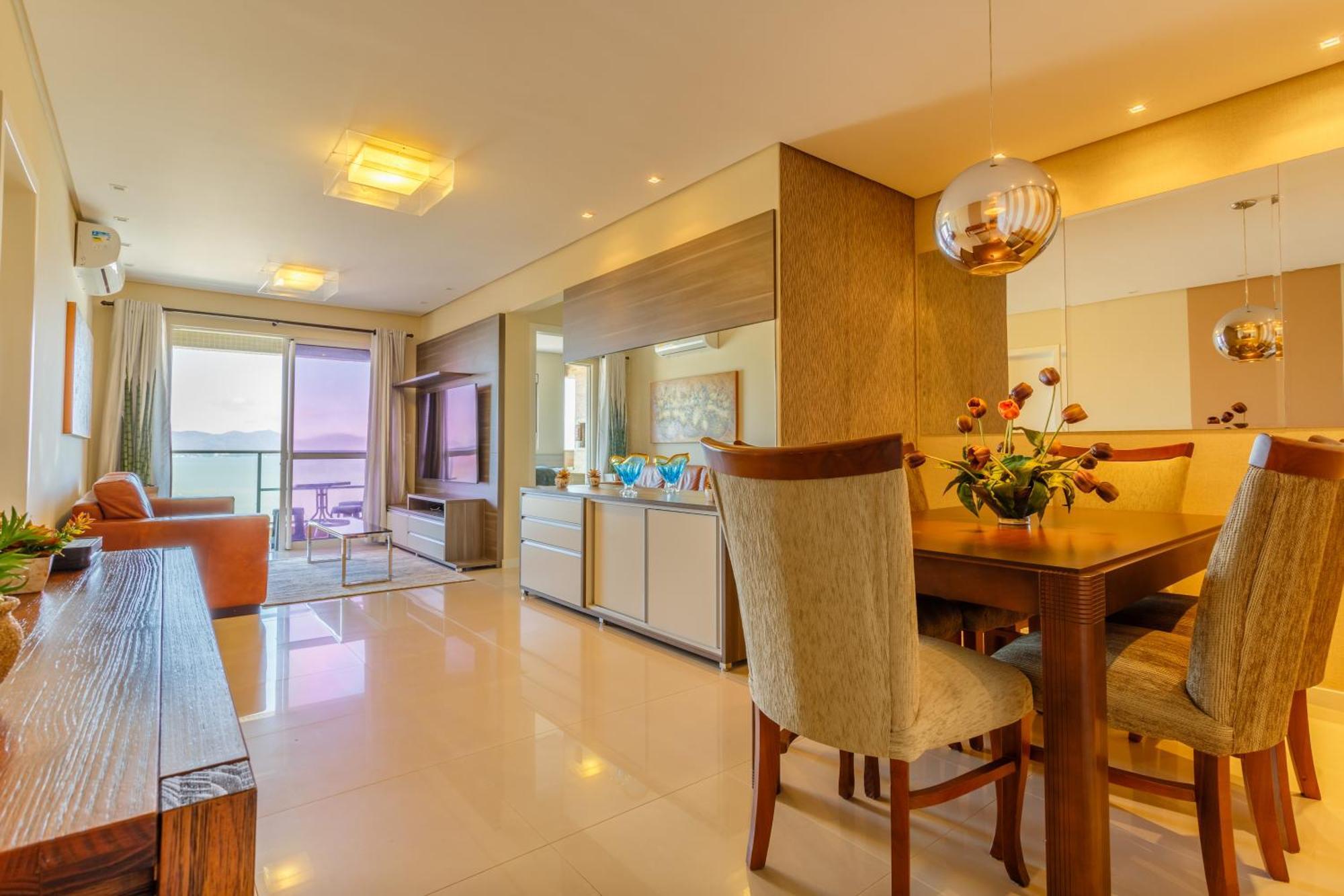 Apto Vista Mar, 150m Da Beiramar Continental P1386 Florianopolis